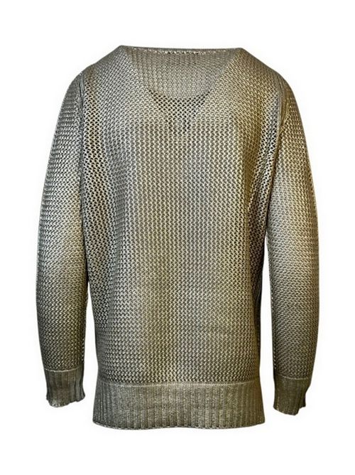 maglia donna laminata tortora A rovescio | W9032/161613